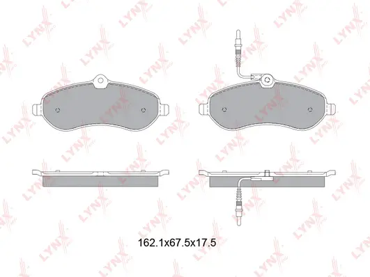 Brake Pad Set, disc brake (BD-2227)