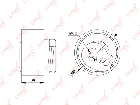 Tensioner Pulley, timing belt
