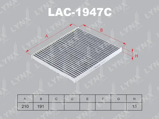 Filter, cabin air (LAC-1947C)