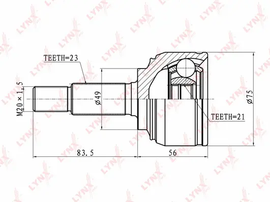 Joint Kit, drive shaft (CO-5766)