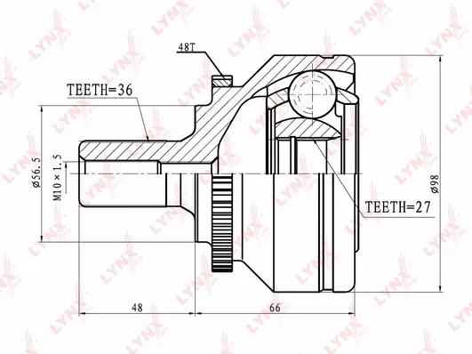 Joint Kit, drive shaft (CO-8007A)
