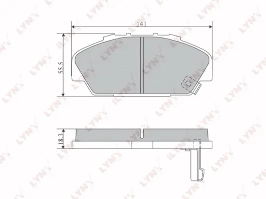 Brake Pad Set, disc brake (BD-3801)