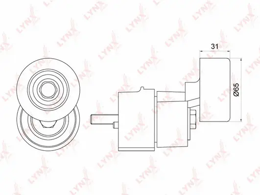 Belt Tensioner, V-ribbed belt (PT-3252)