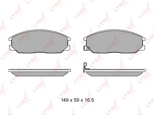Brake Pad Set, disc brake (BD-3614)