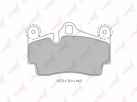 Brake Pad Set, disc brake (BD-8007)