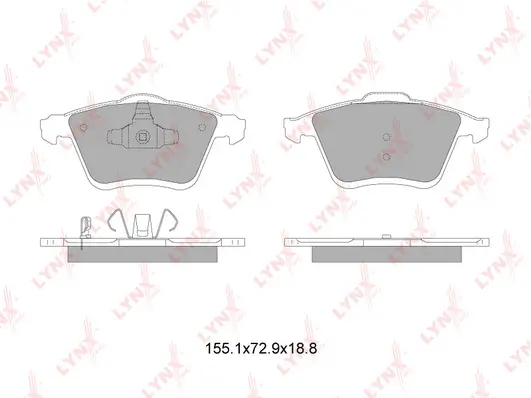 Brake Pad Set, disc brake (BD-5127)