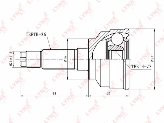 Joint Kit, drive shaft (CO-4413)