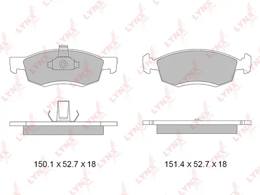 Brake Pad Set, disc brake (BD-6324)