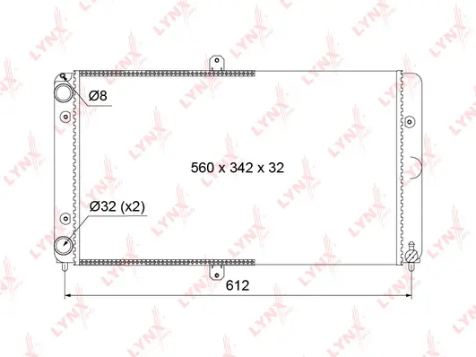 Radiator, engine cooling (RM-1138)