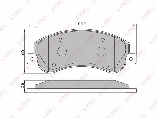 Brake Pad Set, disc brake (BD-3002)