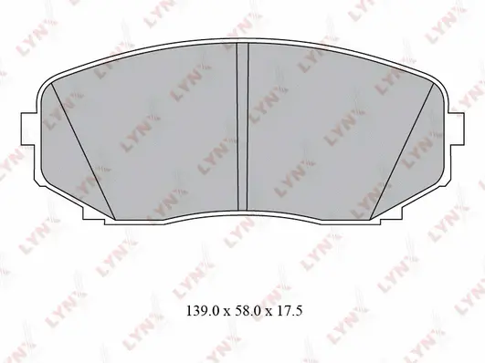 Brake Pad Set, disc brake (BD-5116)