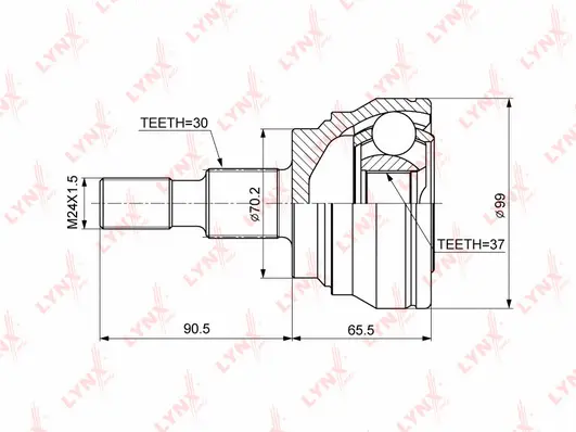 Joint Kit, drive shaft (CO-3852)