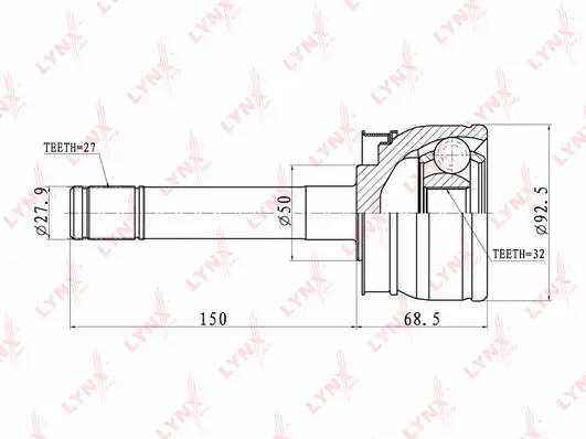 Joint Kit, drive shaft (CO-5734)