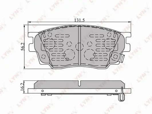 Brake Pad Set, disc brake (BD-5111)