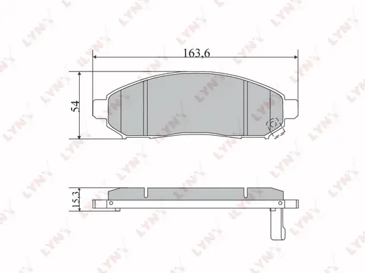 Brake Pad Set, disc brake (BD-5731)