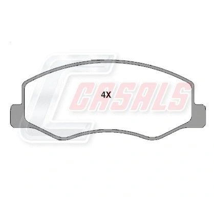 Brake Pad Set, disc brake (BKM172)