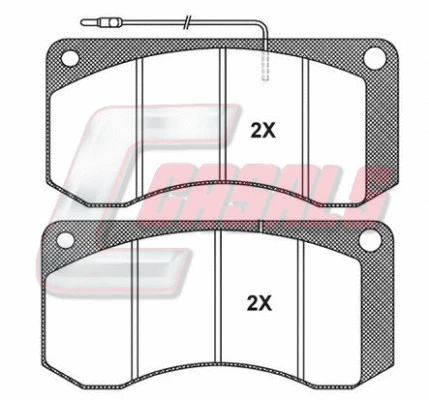 Brake Pad Set, disc brake (BKM668)