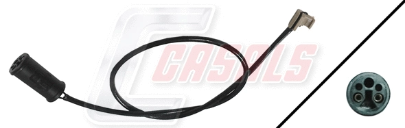 Warning Contact, brake pad wear (50143)
