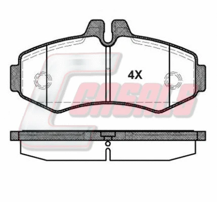 Brake Pad Set, disc brake (BKM1304)