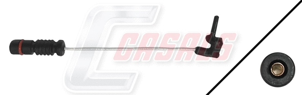 Warning Contact, brake pad wear (50180)