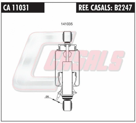 Shock Absorber, driver cab suspension (B2247)