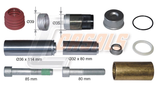 Repair Kit, brake caliper (MD1004)