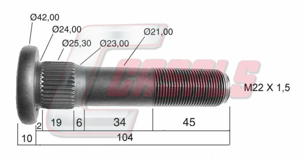 Wheel Stud (21130)
