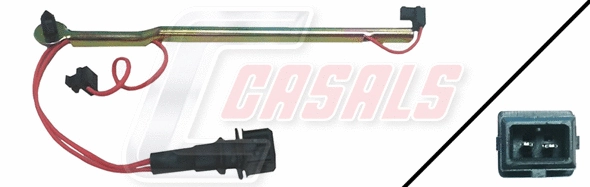 Warning Contact, brake pad wear (50198)