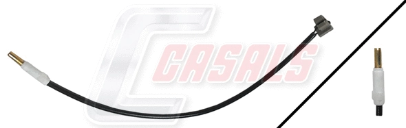 Warning Contact, brake pad wear (50201)