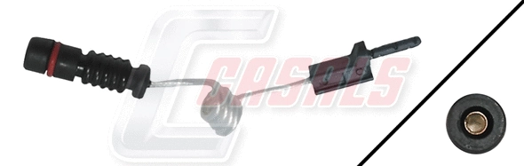 Warning Contact, brake pad wear (50178)