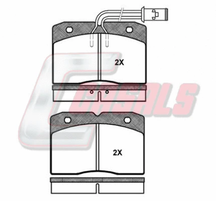 Brake Pad Set, disc brake (BKM377)