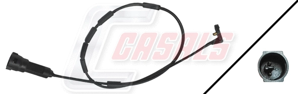 Warning Contact, brake pad wear (50234)