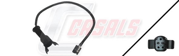Warning Contact, brake pad wear (50065)