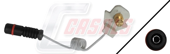 Warning Contact, brake pad wear (50043)