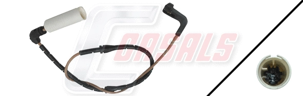 Warning Contact, brake pad wear (50136)