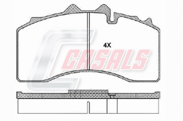Brake Pad Set, disc brake (BKM228)