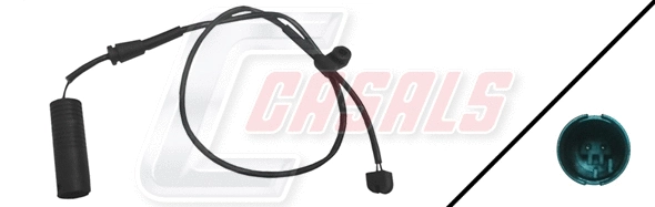 Warning Contact, brake pad wear (50071)