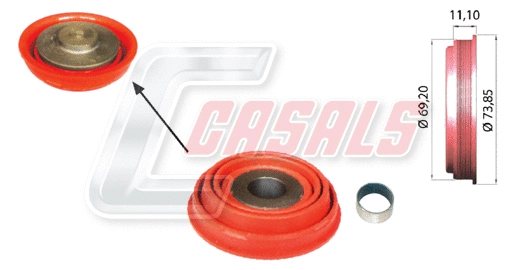 Repair Kit, brake caliper (MD696)