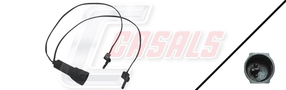 Warning Contact, brake pad wear (50005)