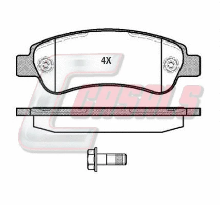 Brake Pad Set, disc brake (BKM465)