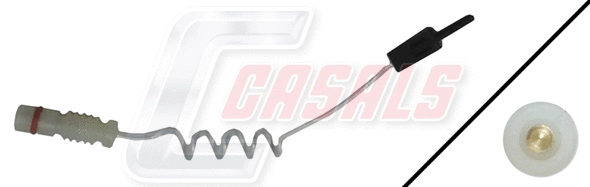 Warning Contact, brake pad wear (50170)