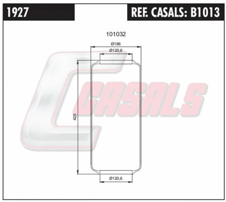 Bellow, air suspension (B1013)