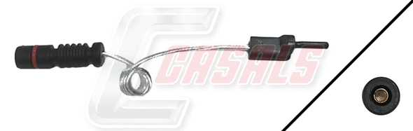Warning Contact, brake pad wear (50002)