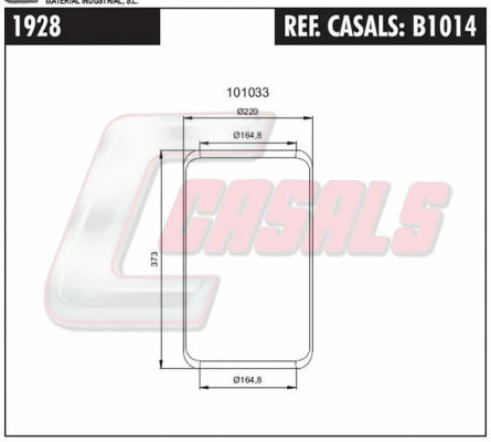 Bellow, air suspension (B1014)