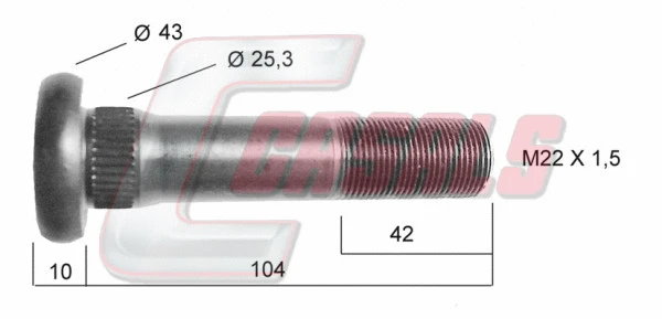 Wheel Stud (21133)