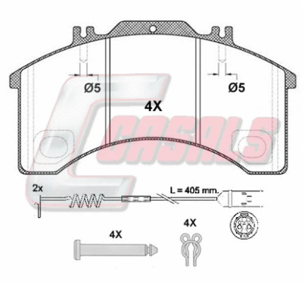 Brake Pad Set, disc brake (BKM770)