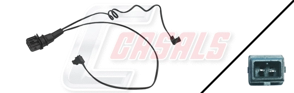 Warning Contact, brake pad wear (50231)