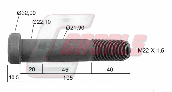Wheel Stud (21229)