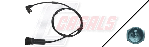 Warning Contact, brake pad wear (50049)