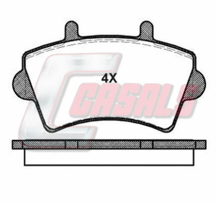 Brake Pad Set, disc brake (BKM1452)